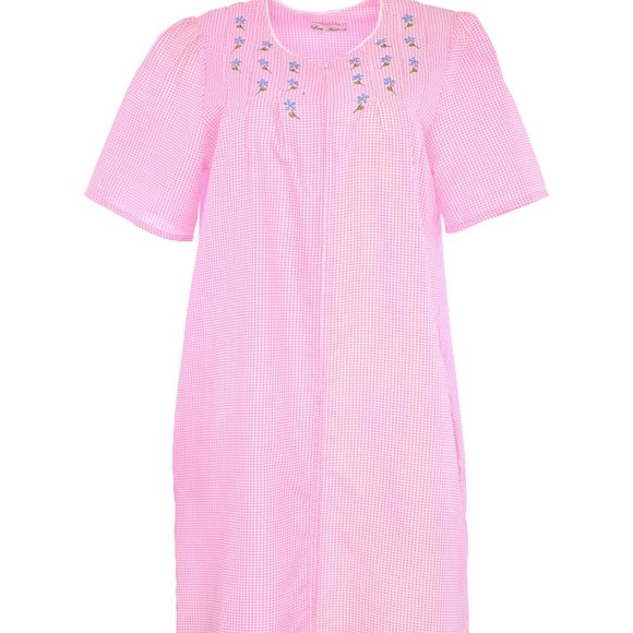 House Dresses for Women with Pockets - Lightweight Breathable Short Sleeve Comfy - Picture 2 of 4